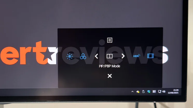 A photo of the Dell UltraSharp U2725QE's quick menu