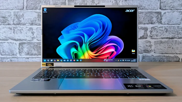 Acer Aspire AI 14 from the front