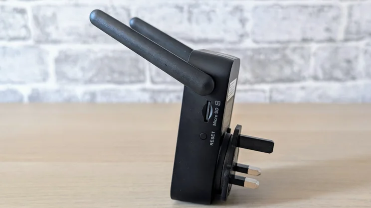 The Imou Doorbell 2S's chime unit, pictured from the right side