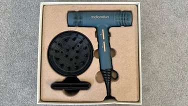 mdlondon Blow 2025 - in its box on the floor, lid off with attachments visible