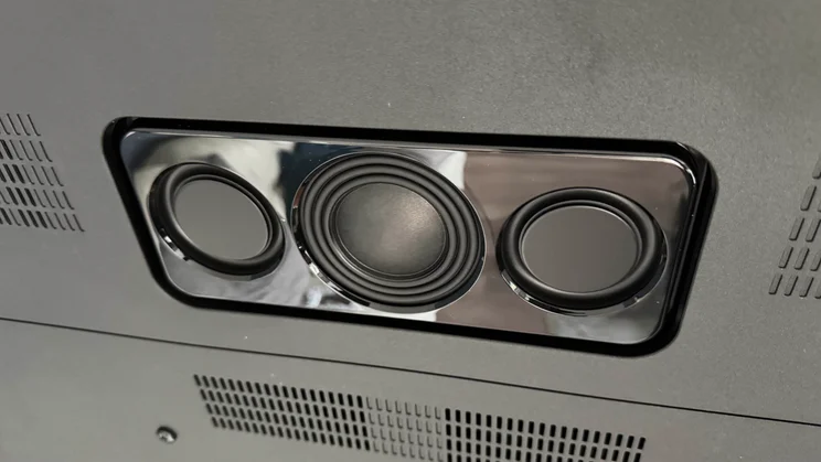 The subwoofers built into the back of the Panasonic Z95B OLED TV
