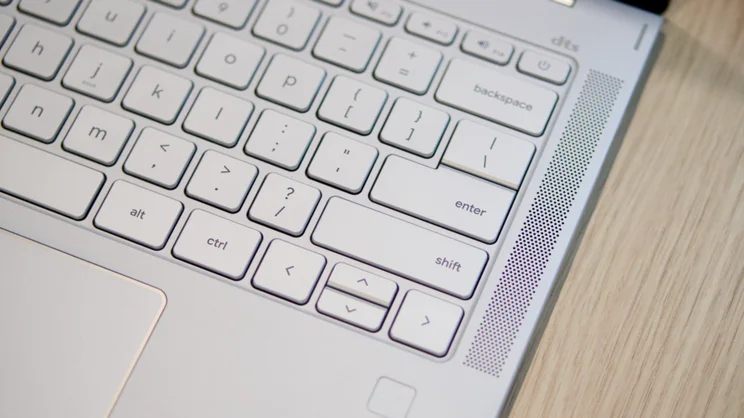 A close up of the Acer Chromebook Plus Spin 514's keyboard