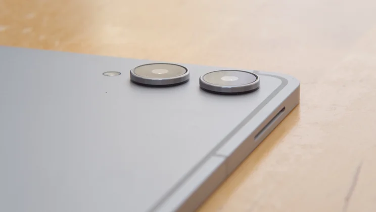 A close up of the Samsung Galaxy Tab S11 Ultra's rear cameras