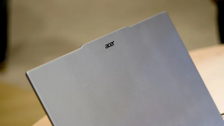 Acer Swift Air 16 showing the rear_