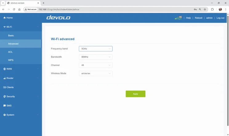 Devolo 3600 5G web Advanced Wi Fi