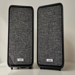 The Ruark MR1 Mk3 speakers pictured from the front