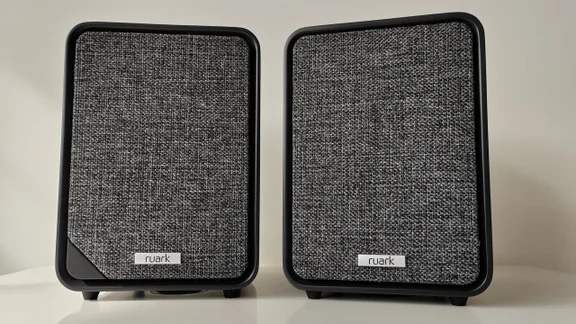 The Ruark MR1 Mk3 speakers pictured from the front