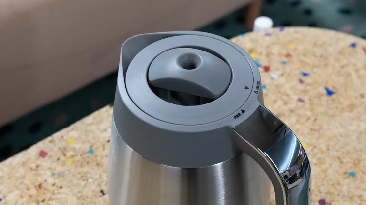 The lid of the Sage Luxe Brewer filter coffee machine's thermal carafe