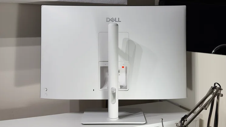 The rear of the Dell 32 Plus monitor