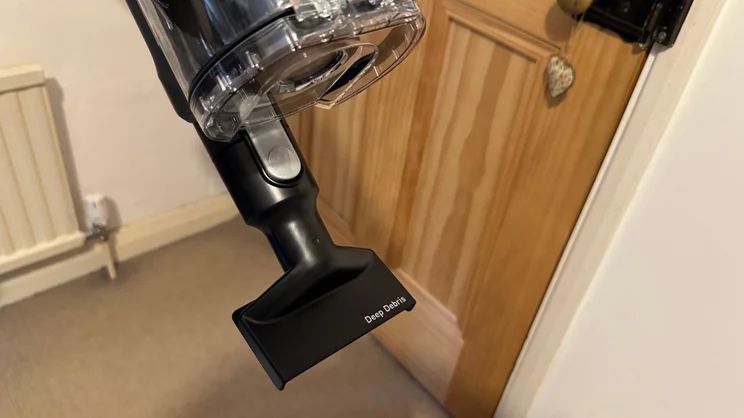 The VAX HomePro Detect Pet-Design vacuum cleaner with Deep Debris attachment