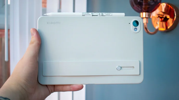 Xiaomi Pad Mini in protective case, rear view