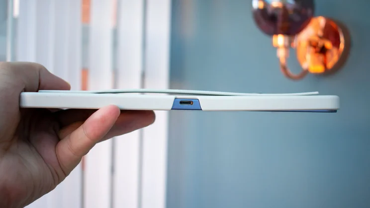 Xiaomi Pad Mini in protective case, bottom view