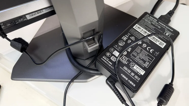The AOC Agon Pro AG276QZD2 monitor's external power supply
