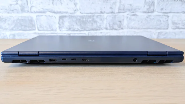 Alienware 16X Aurora - closed, pictured from the rear
