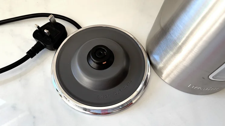 The base of the Breville Edge Low Steam kettle