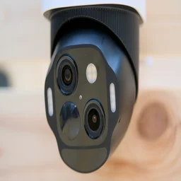 The EufyCam S4's PTZ turret in close up