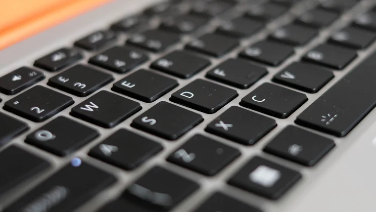A close up of the Framework Laptop 13's keyboard