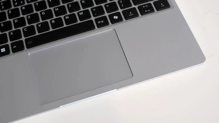 The Framework Laptop 13's touchpad pictured close up