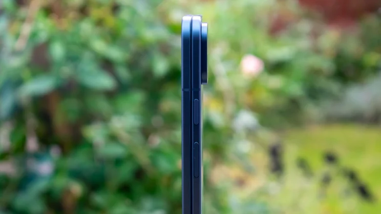 Close up of the Google Pixel 10 Pro Fold's side profile