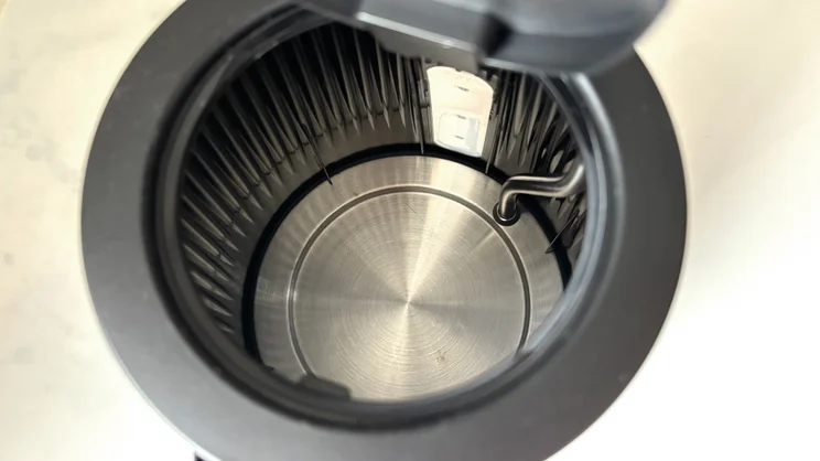 The inside of the Russell Hobbs Bronte kettle, viewed from above