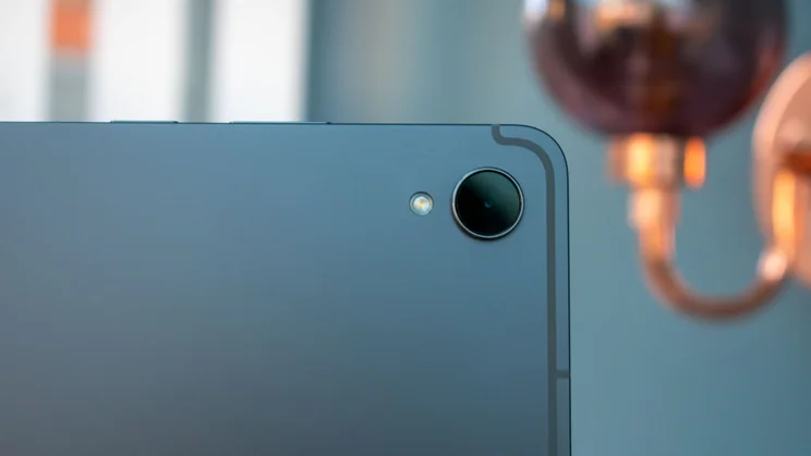 Close up of the Samsung Galaxy Tab S11's rear camera