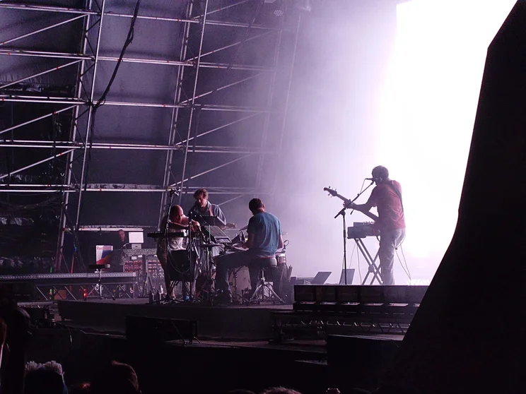 Artists performing onstage