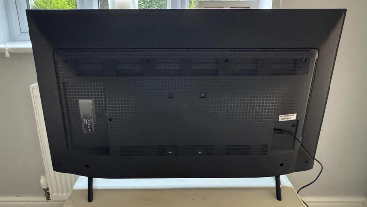 Rear view of the TCL P7K QLED TV