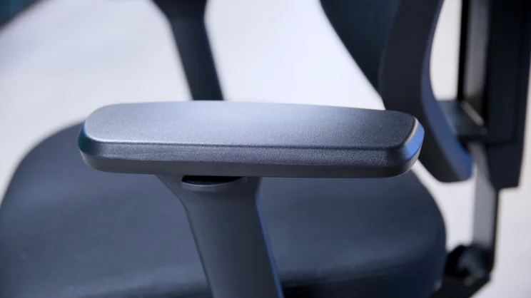 A close up of the Boulies OP300's left arm rest