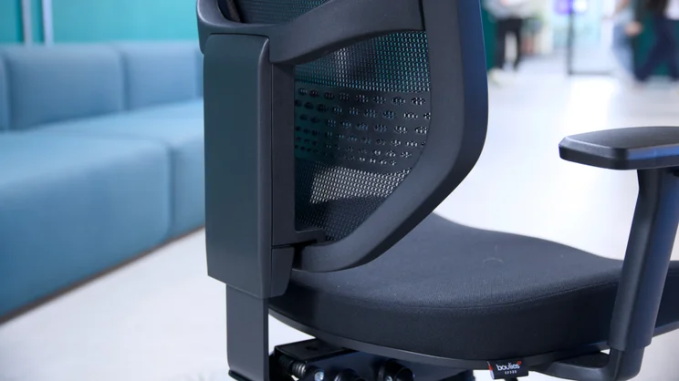 The Boulies OP300's backrest, pictured from the rear