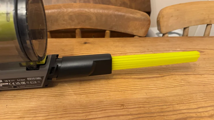 The Ryobi 18V ONE+ Cordless Stick's micro crevice attachment