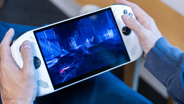 Our reviewer playing Ninja Gaiden 4 on the Lenovo Legion Go S