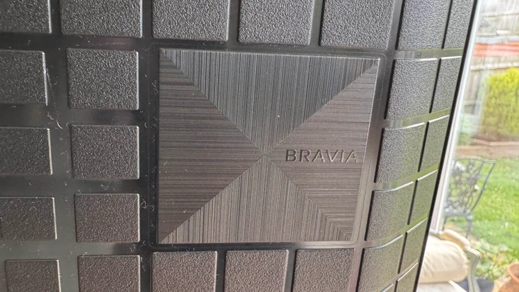 Rear view of the Sony Bravia 8 II QD-OLED TV, showing the Bravia logo