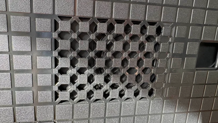 The subwoofers built into the back of the Sony Bravia 8 II QD-OLED TV