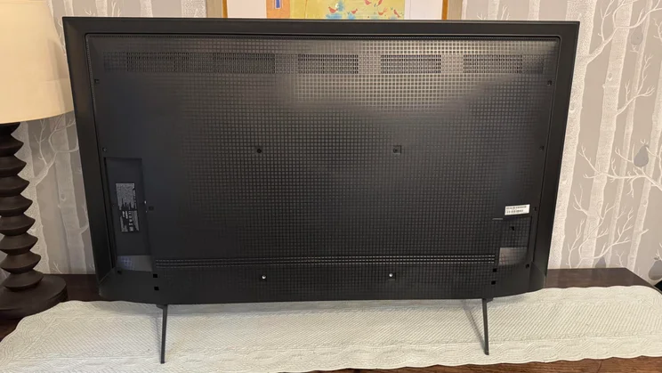 Rear view of the TCL C6KS Mini LED TV