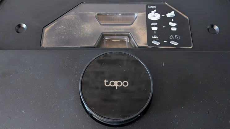 A close up of the Tapo RV50 Pro's LiDAR turret