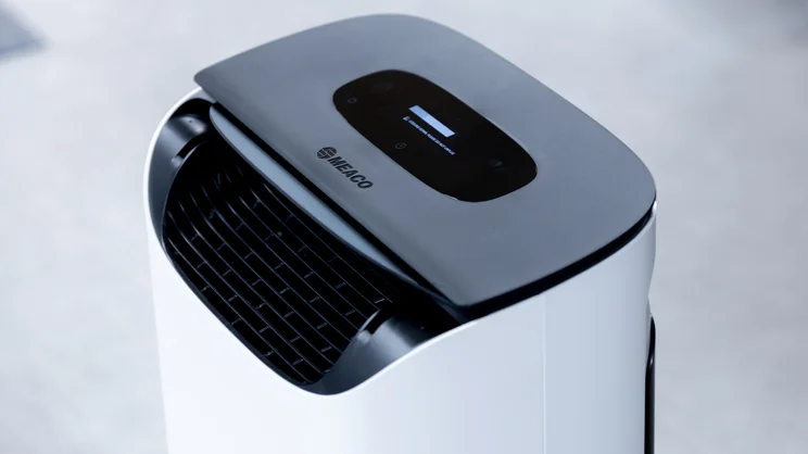 The Meaco DD8L Pro dehumidifier in cool down, from above