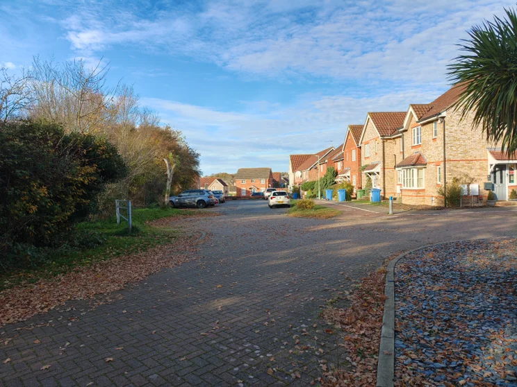 A quiet close of houses
