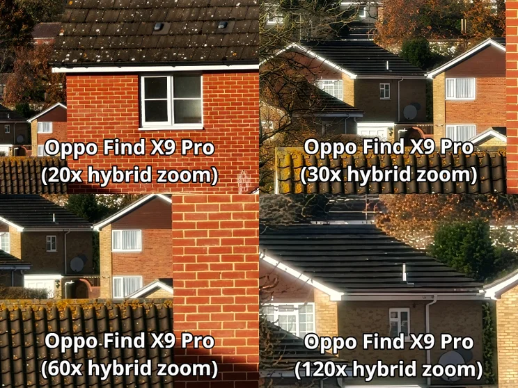 Zoom comparison shot with the Oppo Find X9 Pro