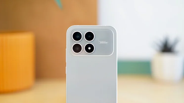 Poco F8 Pro, close up of rear cameras