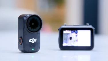 The DJI OSMO Nano camera and vision dock, separated