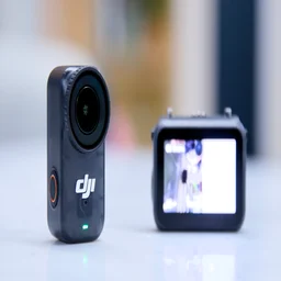 The DJI OSMO Nano camera and vision dock, separated