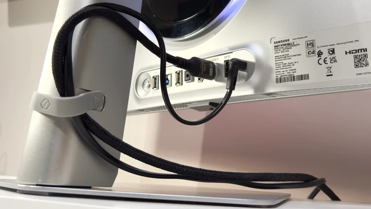 The Samsung G6 G60SF's rear-facing ports