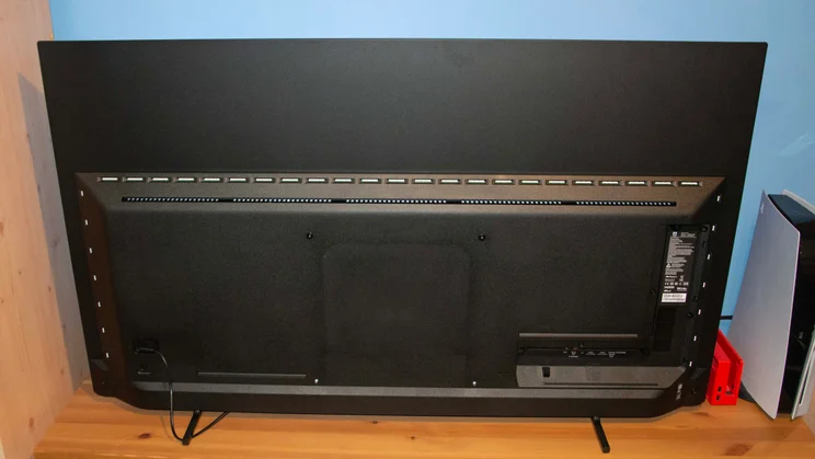 Rear view of the Philips OLED760 TV