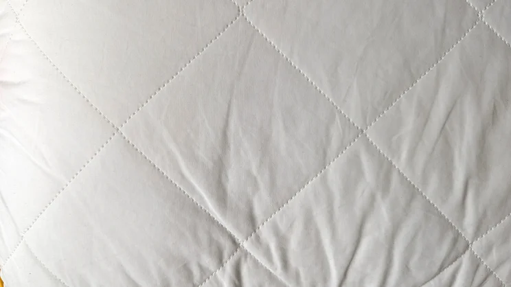 A closeup of the Eve Hybrid Side Sleeper pillow's surface