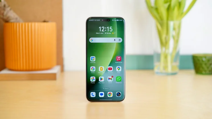 Honor Magic 8 Pro on a table, front view