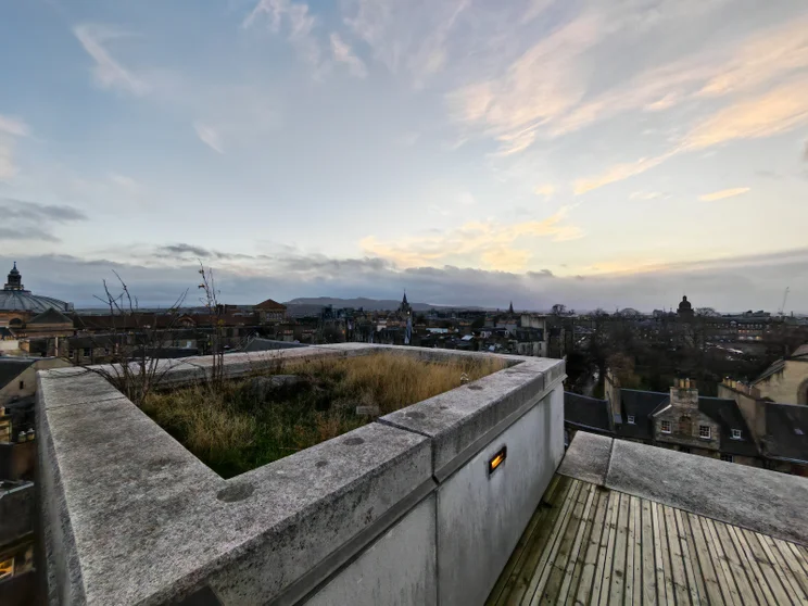 Ultrawide shot of a cityscape