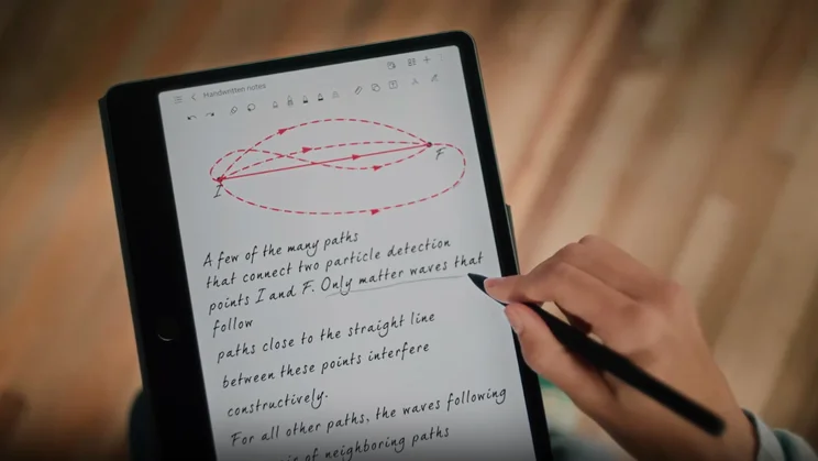 TCL Note A1 being used to underline text