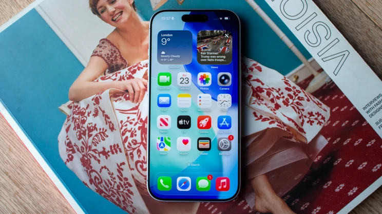 The Apple iPhone 17's home screen