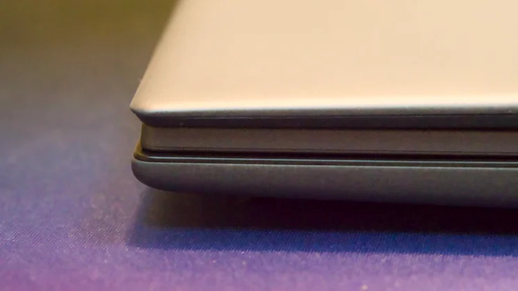 The front lip of the Asus Zenbook Duo 2026, closed