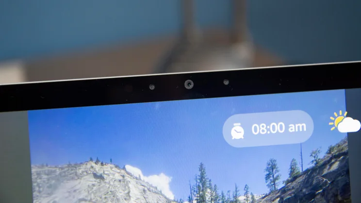 Close-up of the camera on the Amazon Echo Show 11